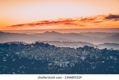 City Scape-Sunset, Mizoram