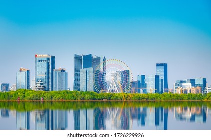 City Scenery Of Suzhou Industrial Park, Jiangsu Province, China