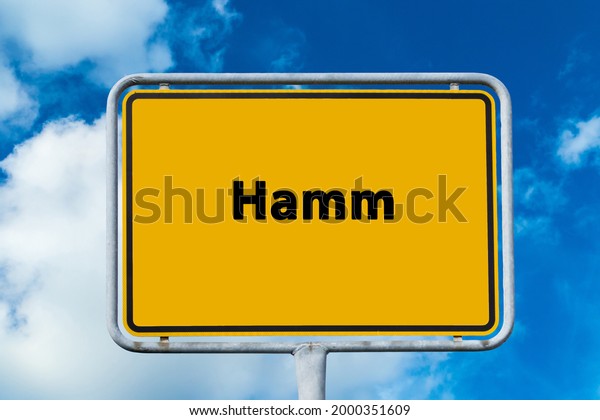 City Sign of Hamm in Germany\
