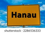 City Sign Hanau Hesse Germany
