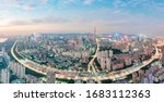 City Skyline in the Evening of Nanshan, Shenzhen, Guangdong, China