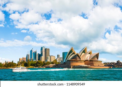 The city skyline of Sydney, Australia. Circular Quay 