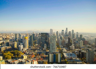 City From The Skyview At Seattle