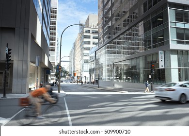 City Street Building View, Montreal, Quebec, Canada