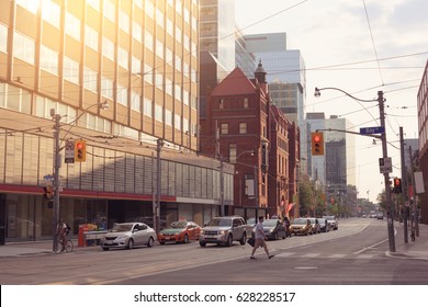 City Street Building View, Toronto, Ontario, Canada