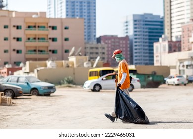 City street cleaner in Dubai city UAE - Powered by Shutterstock