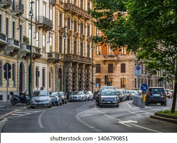 City Street In Milan Old Town