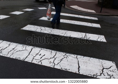 Similar – Image, Stock Photo all over Pedestrian