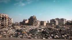 City In Syria Destroyed By War 