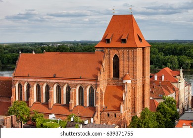 City Of Torun In Poland, Gothic Cathedral Of St. John The Baptist And St. John The Evangelist.