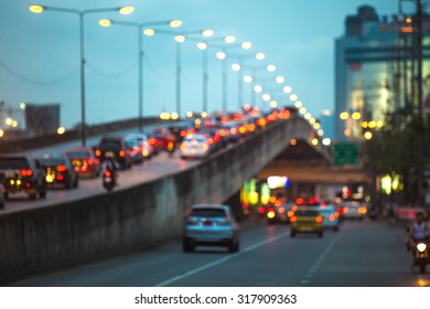 City Traffic Night Blurred