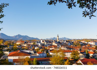 City Traunstein At Sunrise