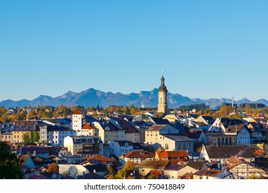 City Traunstein At Sunrise