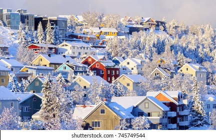 city of Tromso in the winter