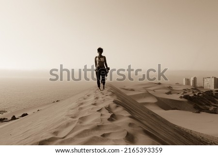 Similar – Image, Stock Photo Run to the abyss