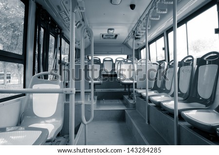 city vehicle bus empty seat