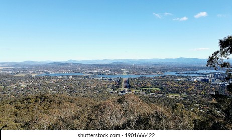 City View Of Canberra From Mount Ainslie