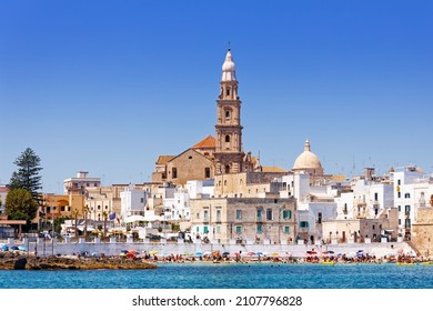 City view of Monopoli, Italy, seen from sea
