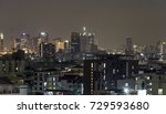 City View at Night. / Night Cityscape. / Night view of the city from Bangkok,Thailand.