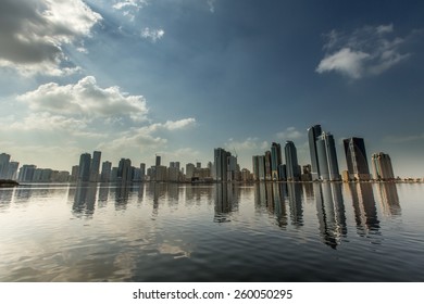 city view of Sharjah city United Arab Emirates UAE