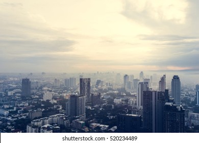 City View Sunset Sky Concept - Shutterstock ID 520234489