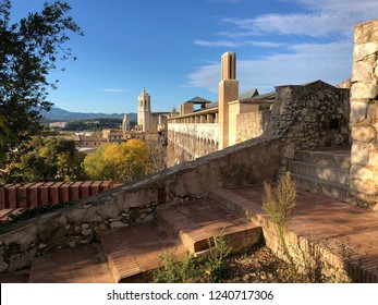 City Wall Of Girona Spain