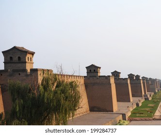 The City Wall Of Pingyao, China.