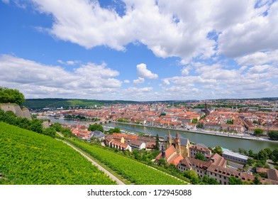 The City Of Wurzburg In Germany