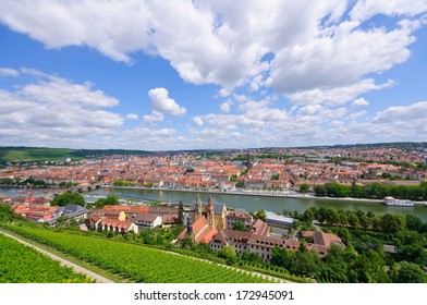 The City Of Wurzburg In Germany