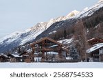 City of Zermatt during winter season, Switzerland