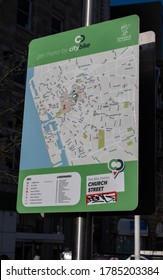 Citybike Map Church Street In Liverpool March 2020