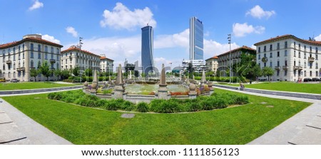 CityLife  residential, commercial and business district. Milan, Italy.
Piazzale Giulio Cesare, Milano. 