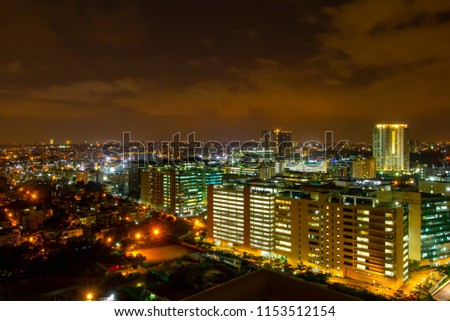 CityScape - Bangalore - Night Sky