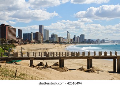 Cityscape And Beach Of Durban - South Africa