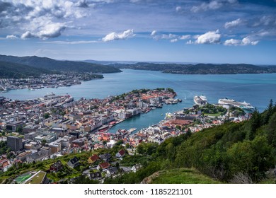 The Cityscape of Bergen Norway - Shutterstock ID 1185221101