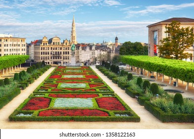 Cityscape Of Brussels In A Beautiful Summer Day