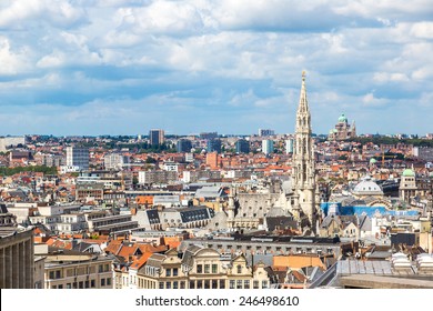 Cityscape Of Brussels In A Beautiful Summer Day