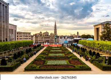 Cityscape Of Brussels In A Beautiful Summer Day