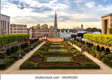 Cityscape Of Brussels In A Beautiful Summer Day