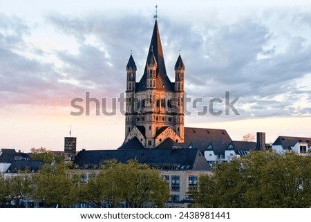 Cityscape of Cologne city, Germany.