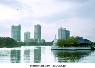 Cityscape Of Colombo At Sunset. Sri Lanka