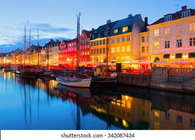 Cityscape Of Copenhagen At A Summer Night