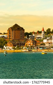 Cityscape Of Downtown Puerto Varas In The Chilean Lake District, Chile