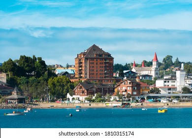 Cityscape Of Downtown Puerto Varas In The Chilean Lake District, Chile