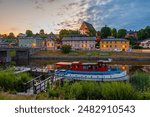 Cityscape of Finnish town Porvoo.