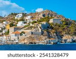 Cityscape of Greek town Hydra.