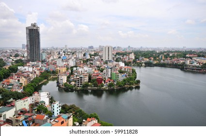 Cityscape Of Hanoi City In Vietnam