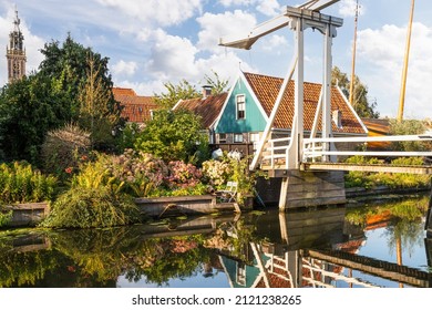 Cityscape Of The Idyllic Town Of Edam In Holland.