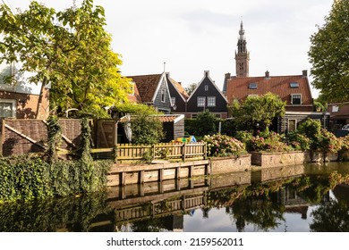 Cityscape Of The Idyllic Town Of Edam In Holland.