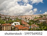 Cityscape of Instanbul against bluse sky